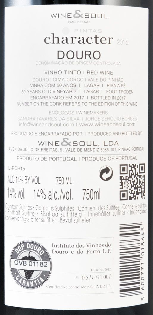 2015 Pintas Character tinto