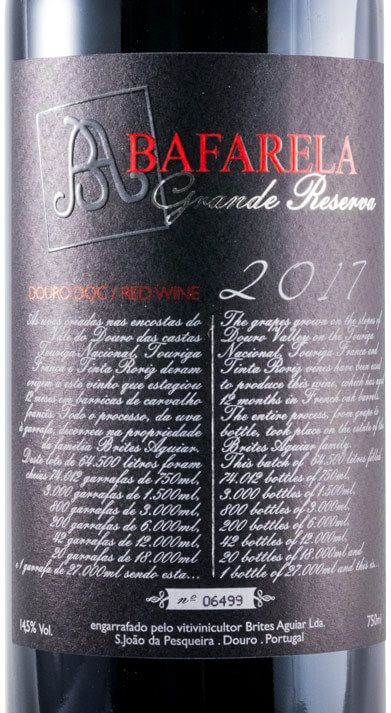 2017 Bafarela Grande Reserva tinto