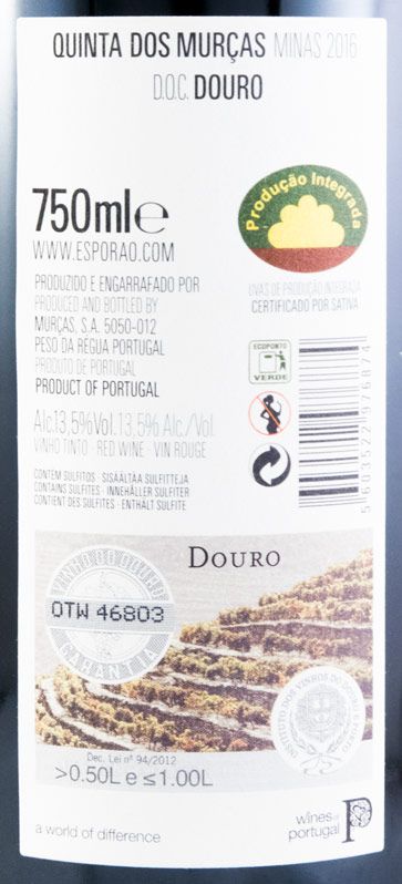 2016 Quinta dos Murças Minas tinto