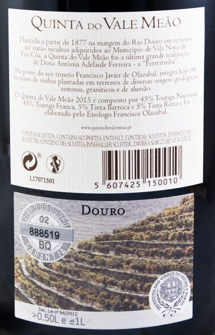 2015 Quinta do Vale Meão red