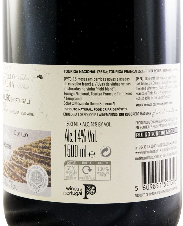 2014 Castello D'Alba Vinhas Velhas Grande Reserva tinto 1,5L