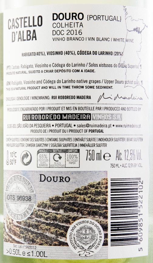 2016 Castello D'Alba white