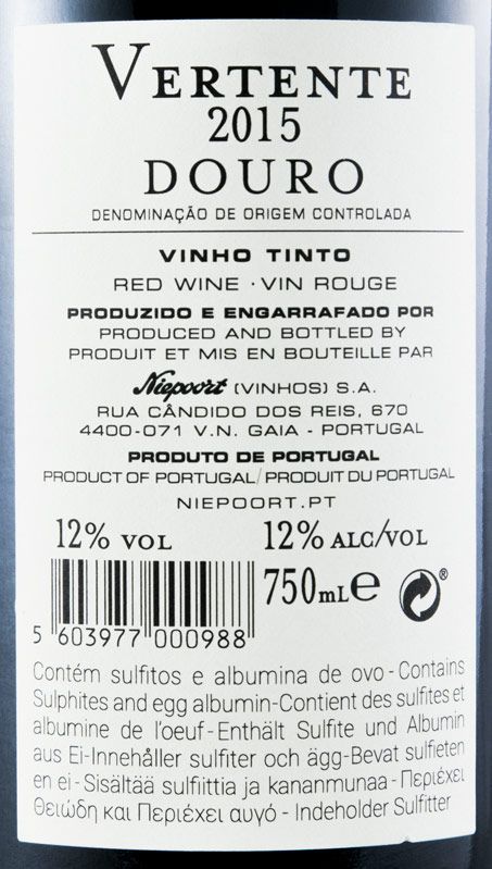 2015 Niepoort Vertente red
