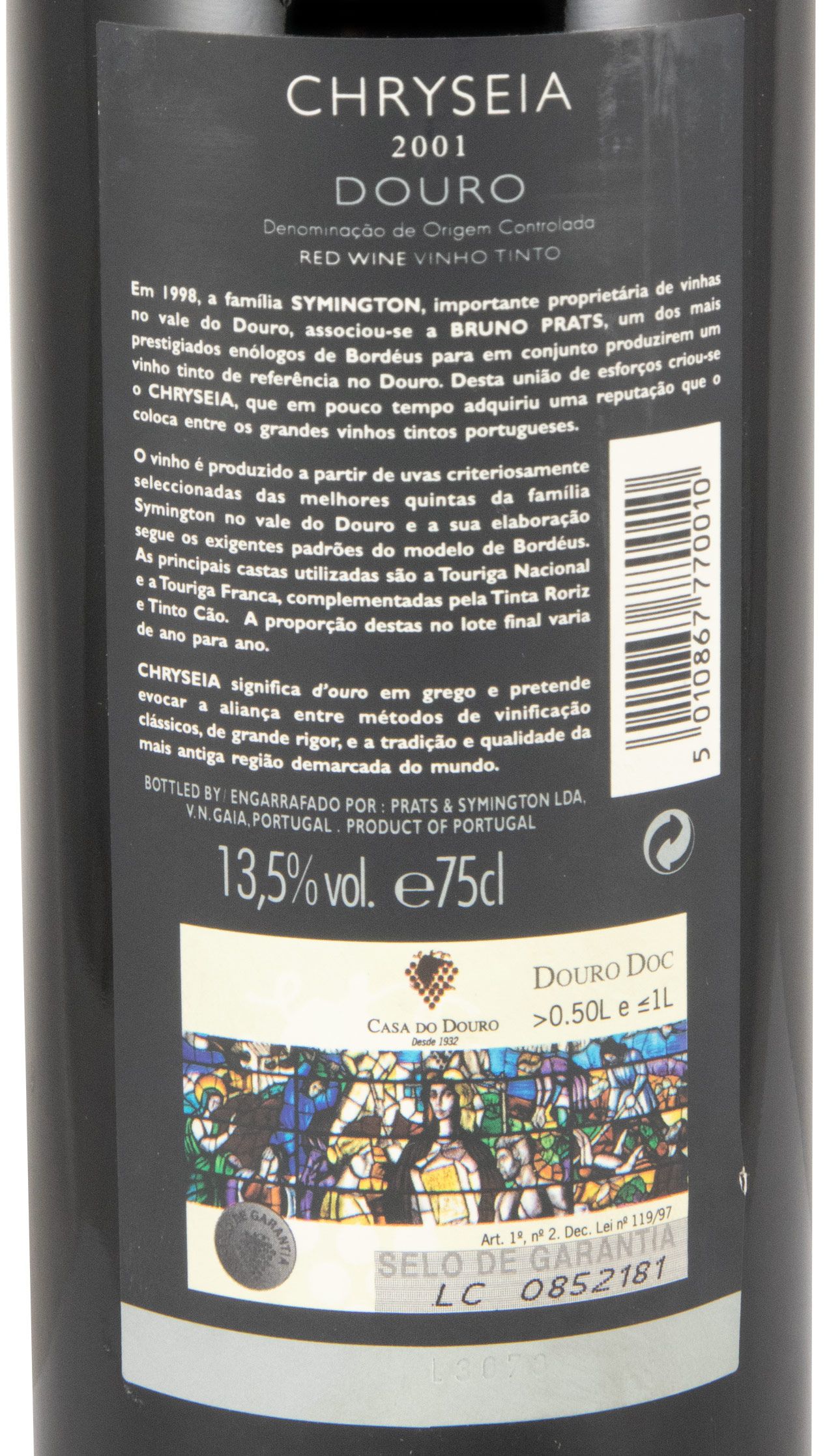 2001 Chryseia tinto