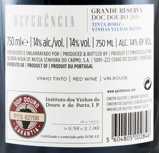 2016 Quinta Nova Referência tinto