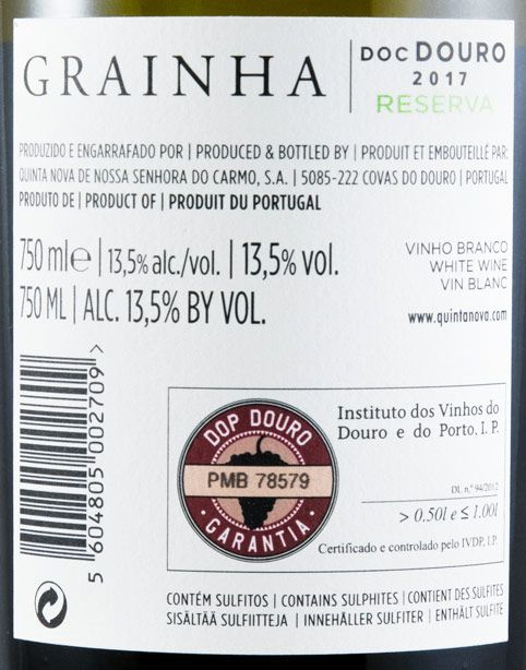 2017 Quinta Nova Grainha Reserva white