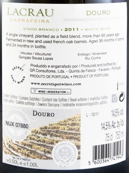 2011 Lacrau Garrafeira branco