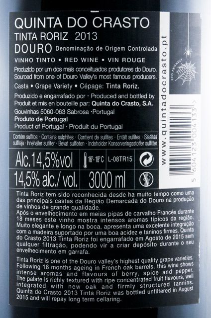 2013 Quinta do Crasto Tinta Roriz tinto 3L