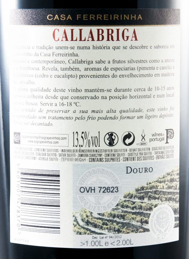 2015 Casa Ferreirinha Callabriga red 1.5L