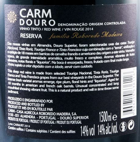 2014 CARM Reserva red 1.5L