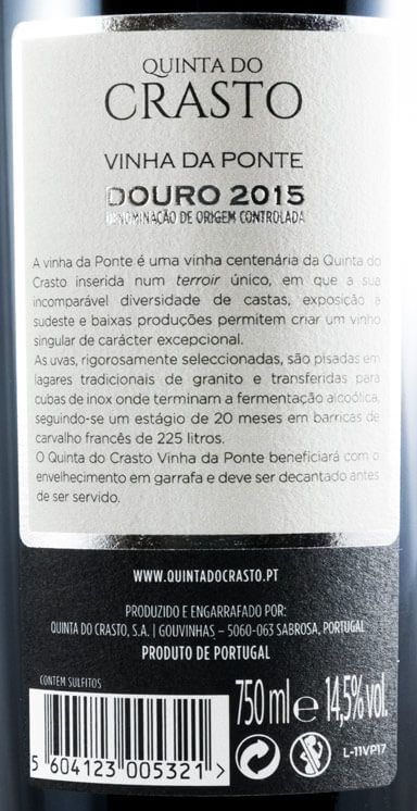 2015 Quinta do Crasto Vinha da Ponte red