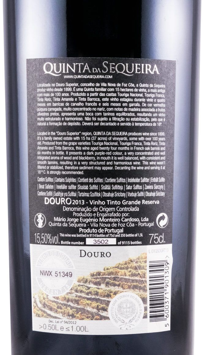 2013 Quinta da Sequeira Grande Reserva red