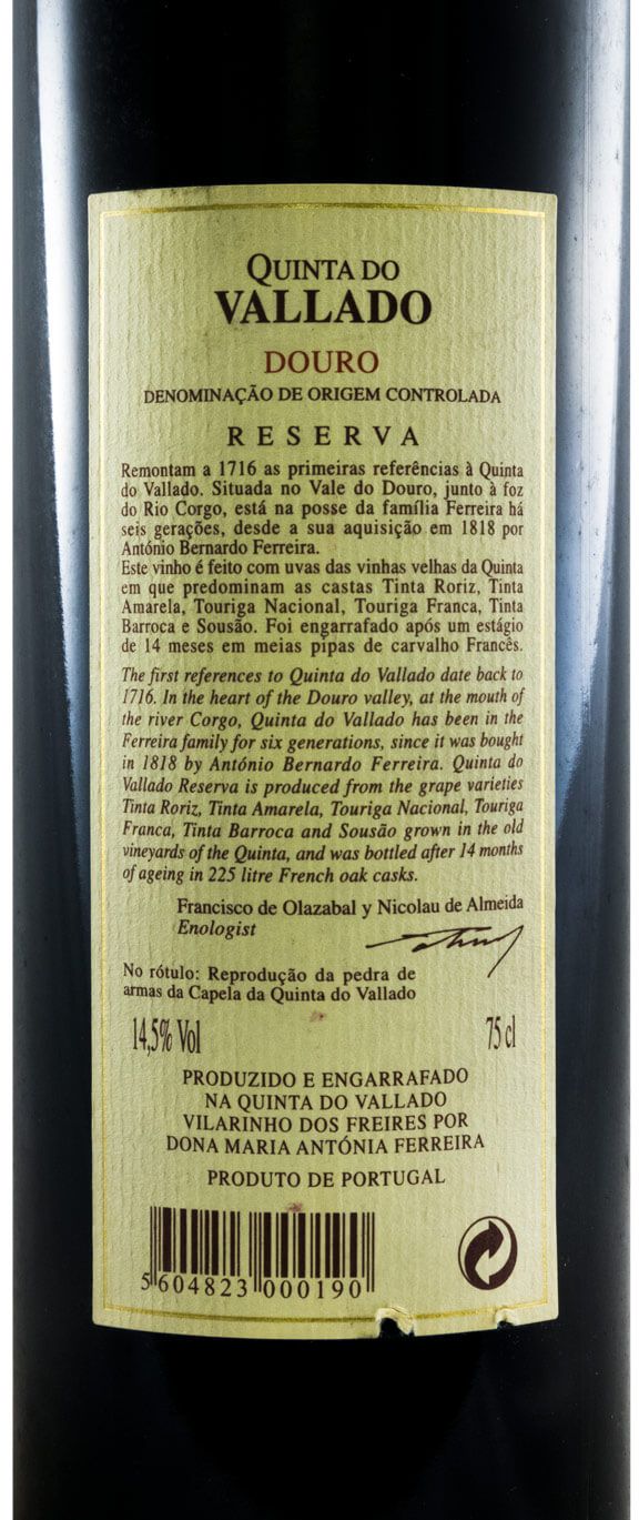 2000 Vallado Reserva tinto