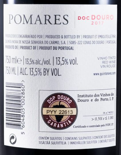 2017 Quinta Nova Pomares red