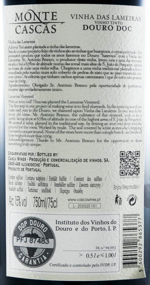 2013 Monte Cascas Vinhas das Lameiras red
