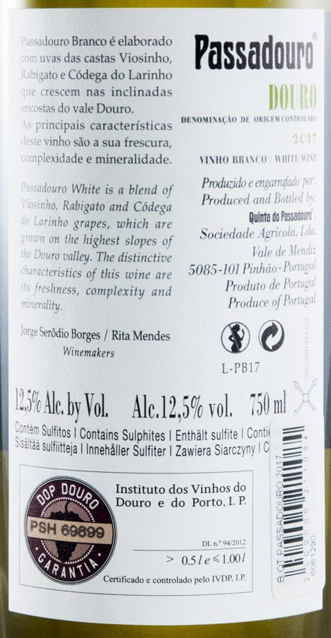 2017 Quinta do Passadouro white
