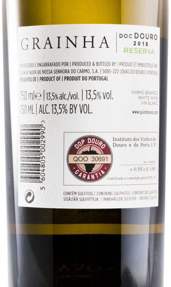 2018 Quinta Nova Grainha Reserva branco