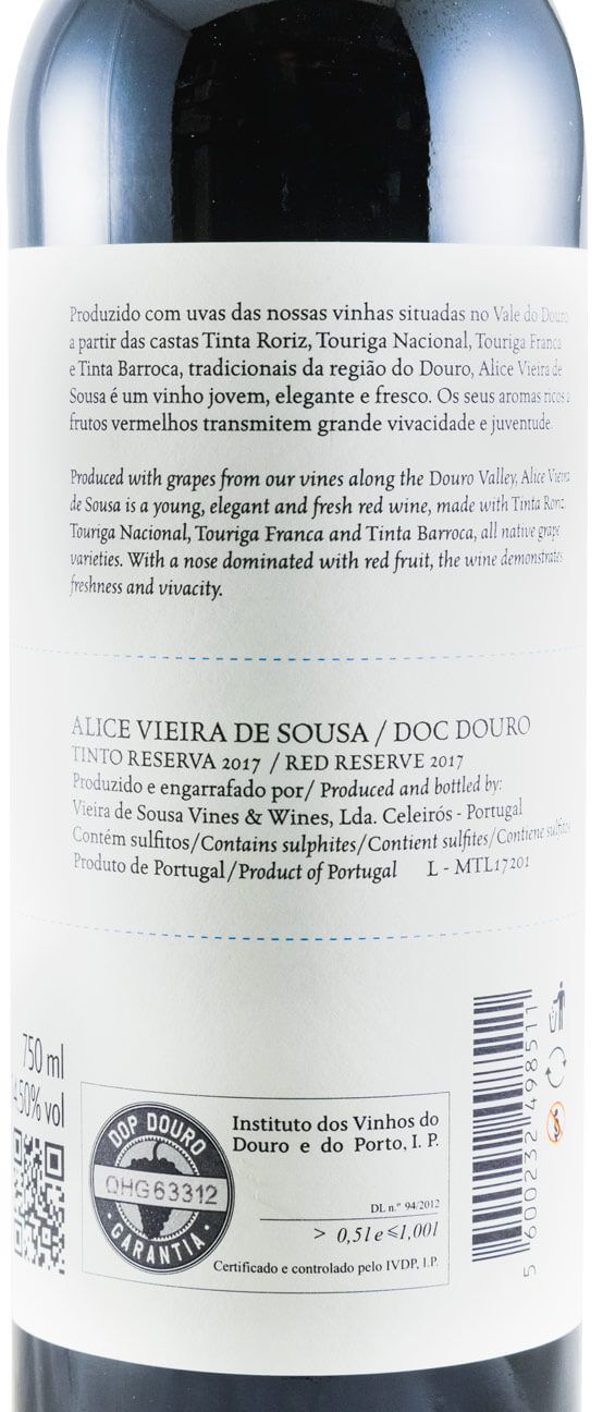 2017 Alice Vieira de Sousa tinto