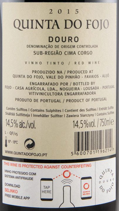 2015 Quinta do Fojo red