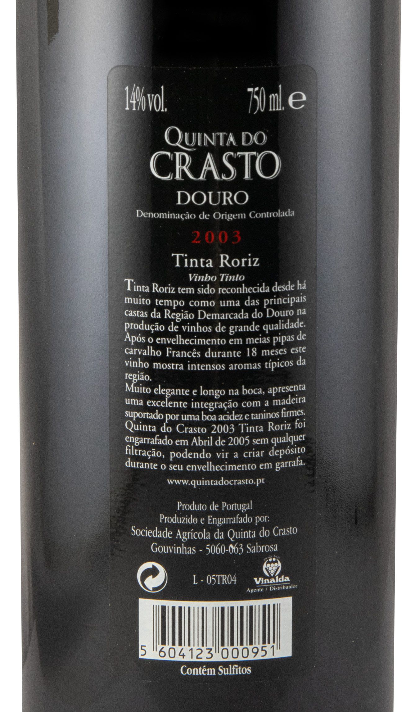 2003 Quinta do Crasto Tinta Roriz tinto