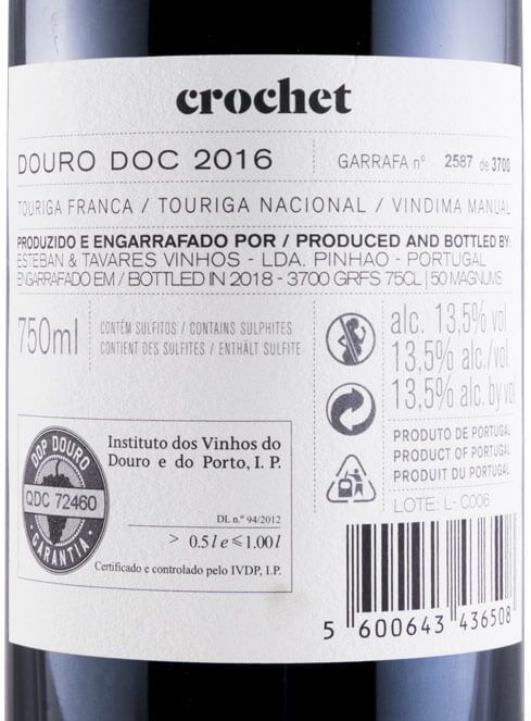 2016 Esteban & Tavares Crochet tinto
