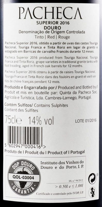 2016 Pacheca Superior red