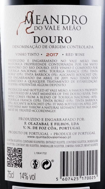 2017 Meandro do Vale Meão tinto