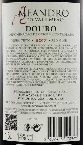 2017 Meandro do Vale Meão tinto 1,5L