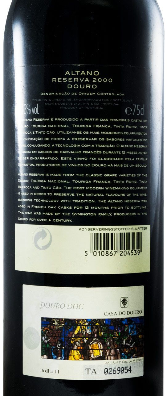 2000 Altano Reserva red