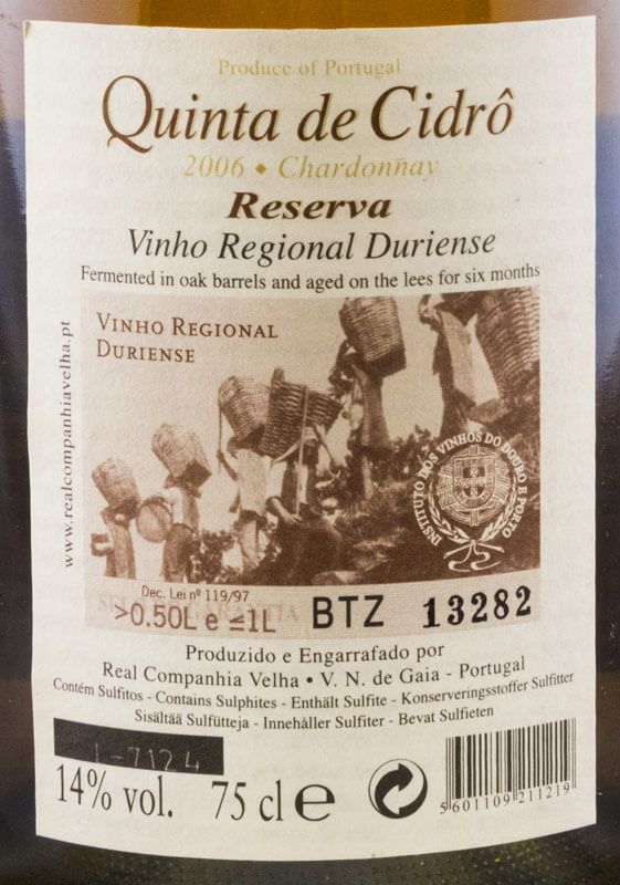2006 Quinta de Cidrô Chardonnay Reserva white