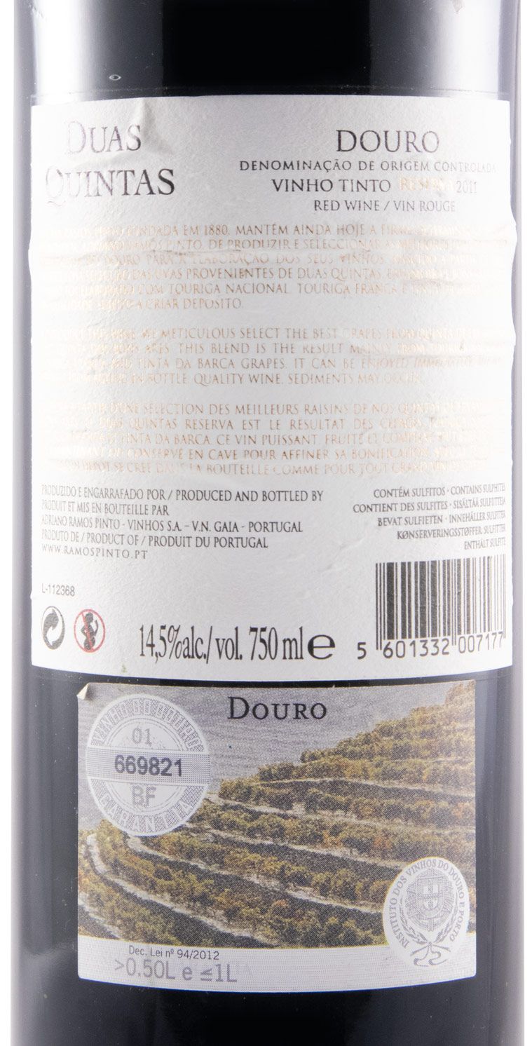 2011 Duas Quintas Reserva tinto