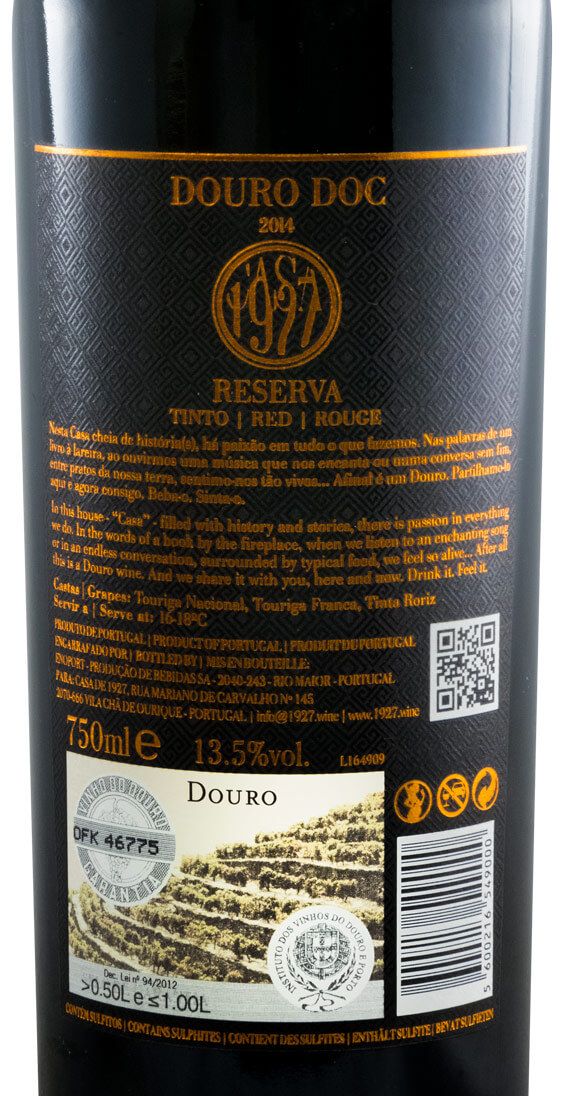 2014 Casa de 1927 Reserva red