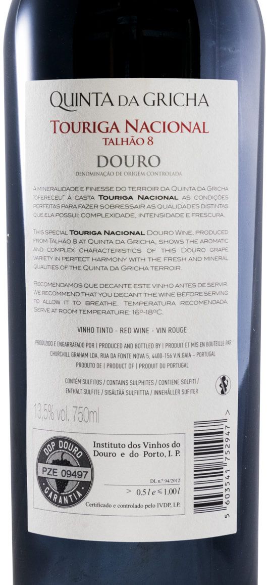 2016 Churchill's Quinta da Gricha Talhão 8 tinto