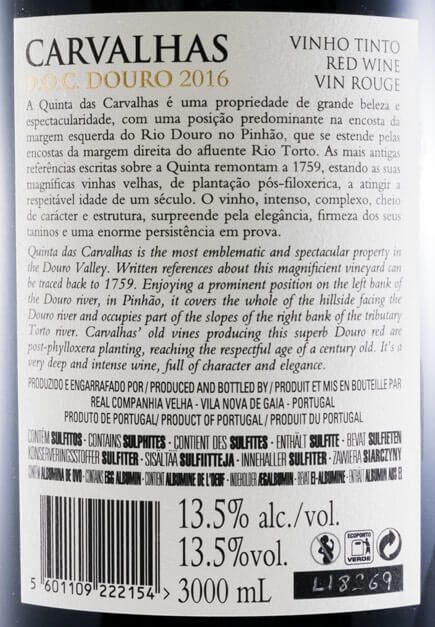 2016 Carvalhas Vinhas Velhas red 3L