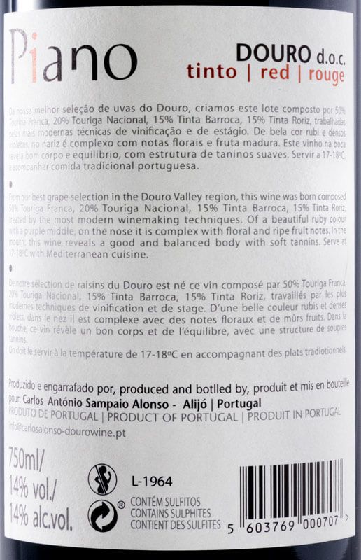 2018 Piano tinto