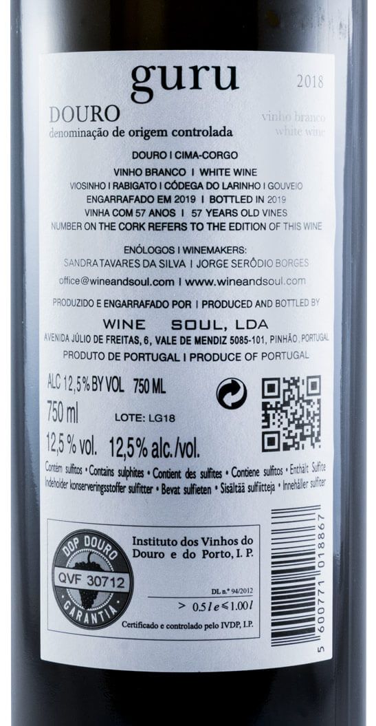 2018 Wine & Soul Guru branco