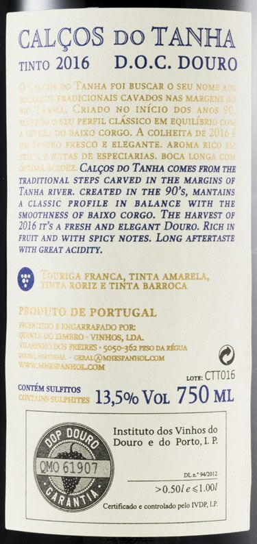 2016 Calços do Tanha tinto
