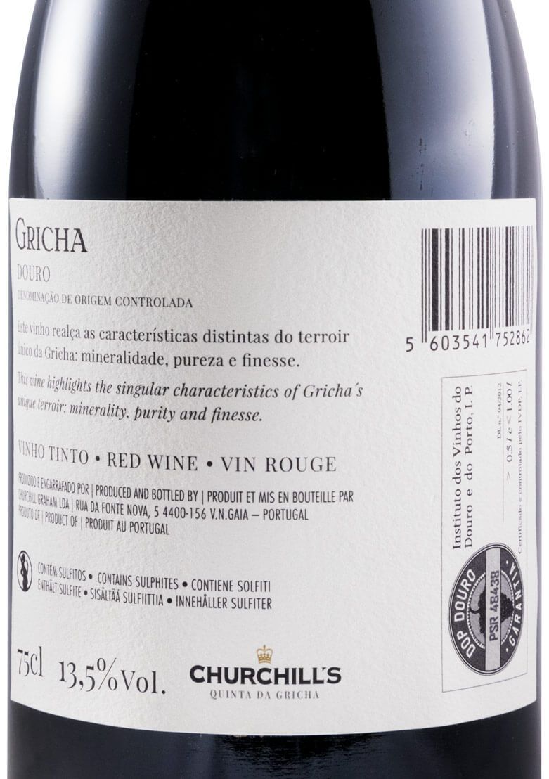 2016 Churchill's Quinta da Gricha red