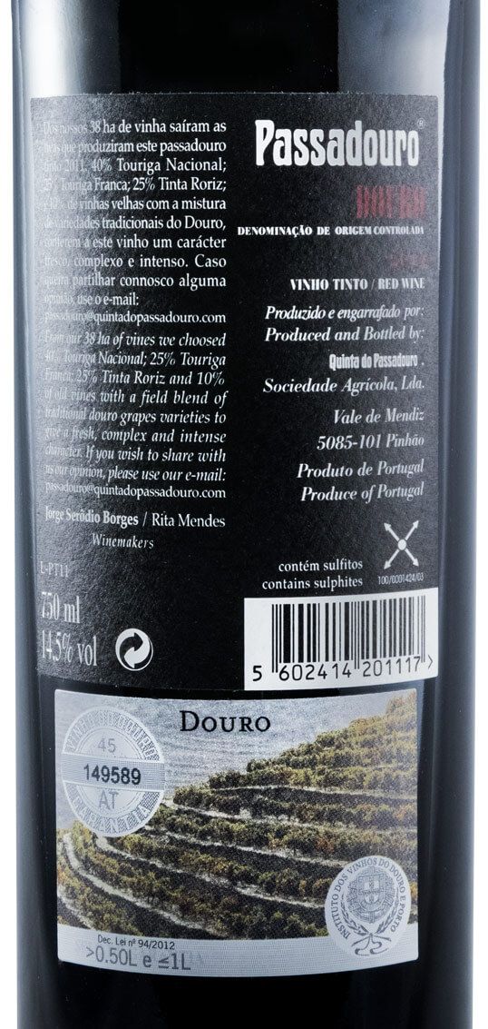2011 Quinta do Passadouro red