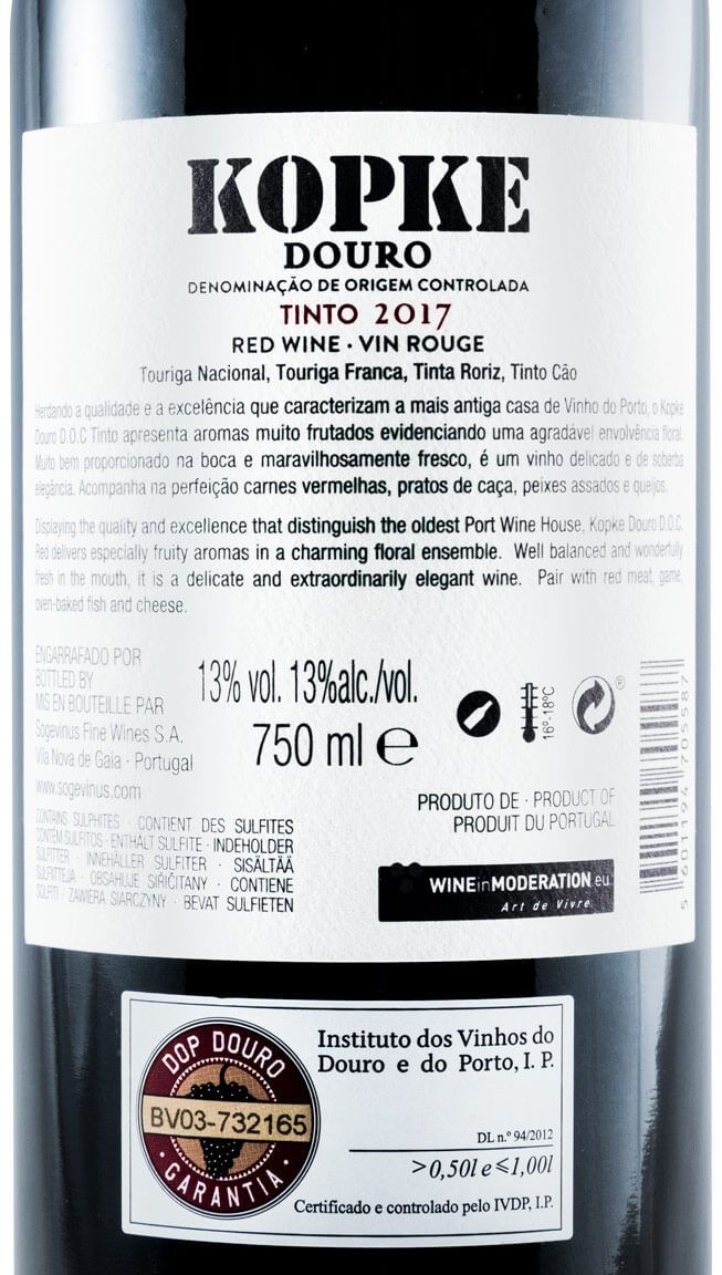 2017 Kopke tinto