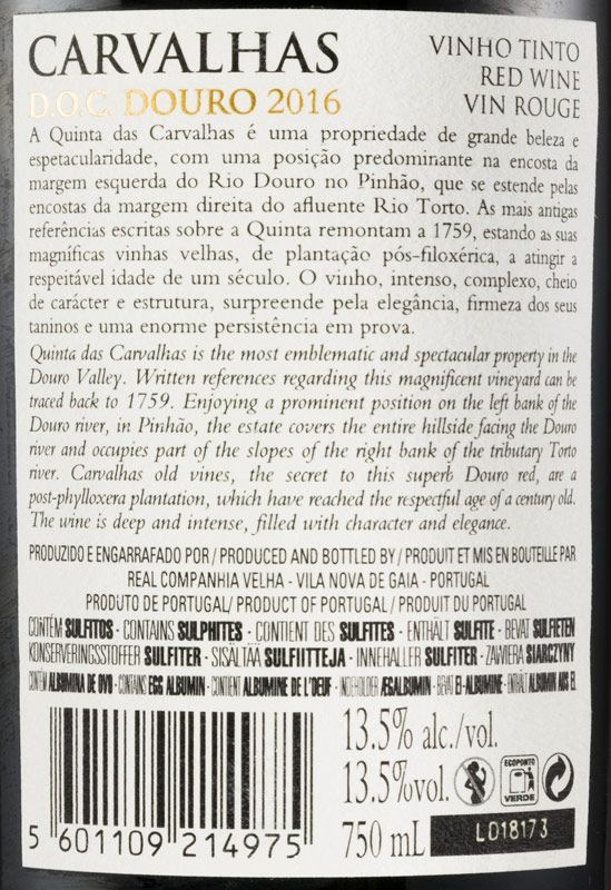 2016 Carvalhas Vinhas Velhas red