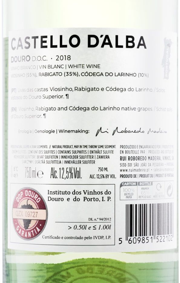 2018 Castello D'Alba branco