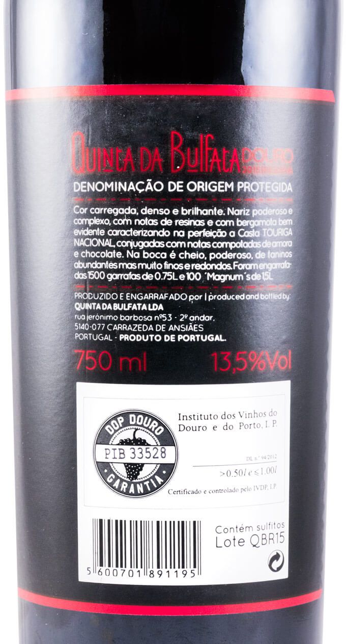 2015 Quinta da Bulfata red