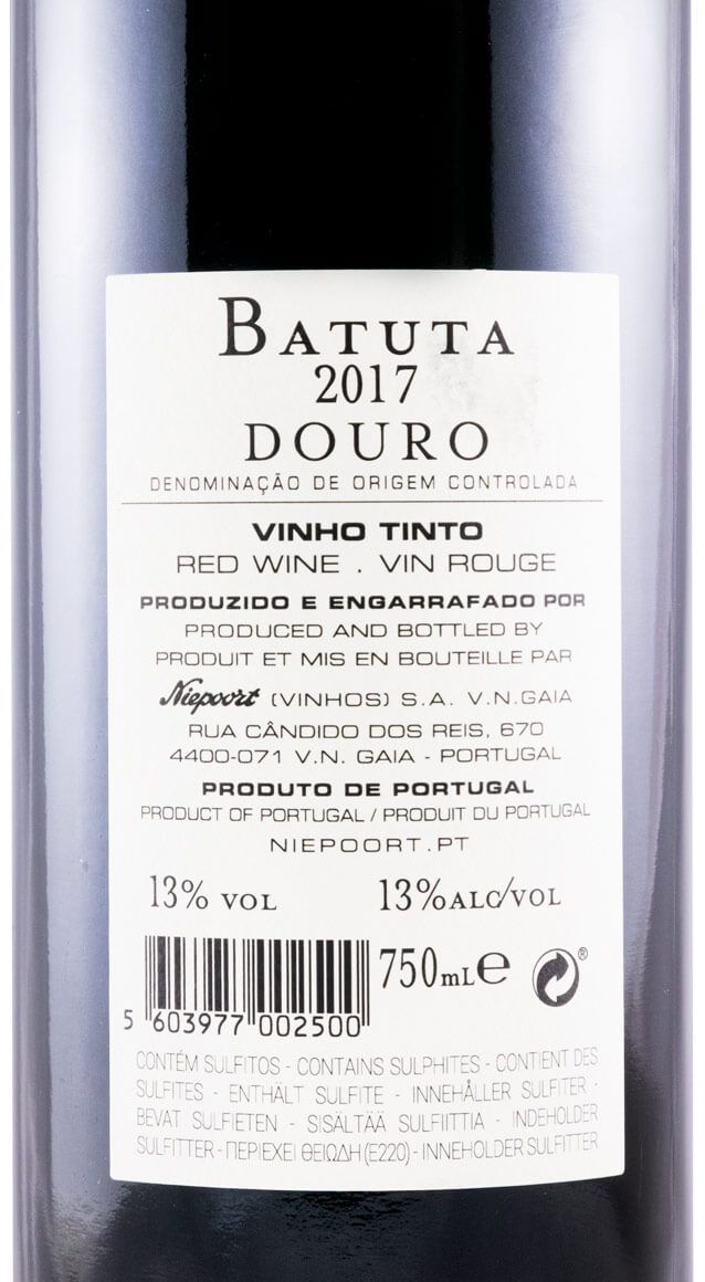 2017 Niepoort Batuta tinto