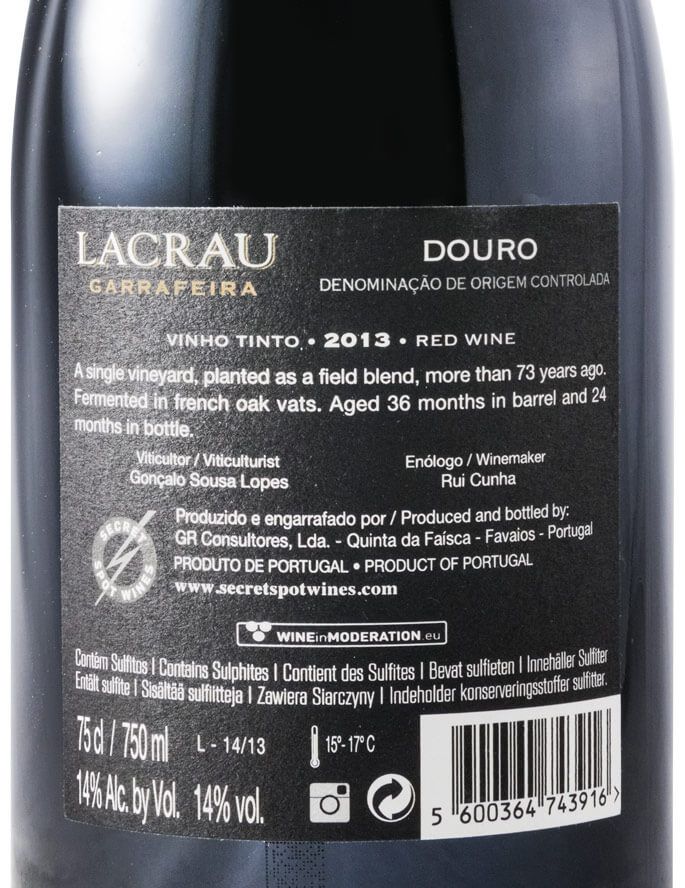 2013 Lacrau Garrafeira tinto