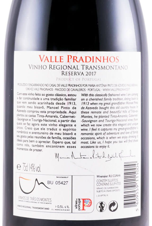 2017 Valle Pradinhos Reserva red