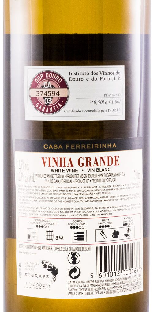 2018 Casa Ferreirinha Vinha Grande branco
