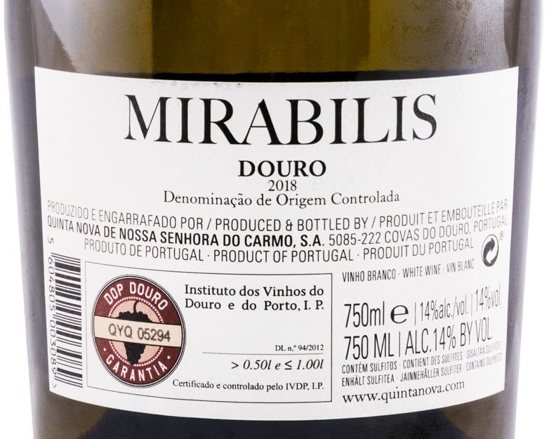 2018 Quinta Nova Mirabilis white