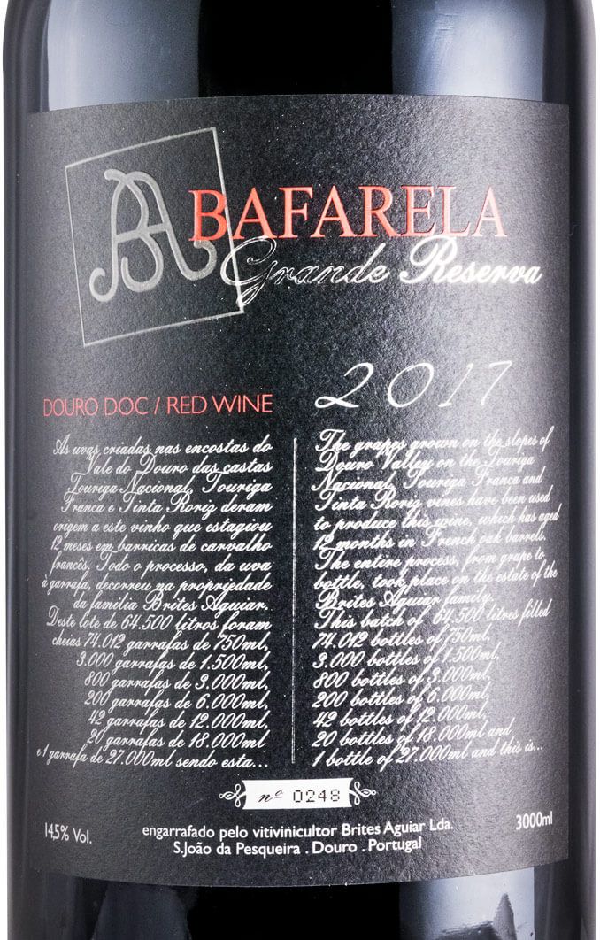 2017 Bafarela Grande Reserva red 3L