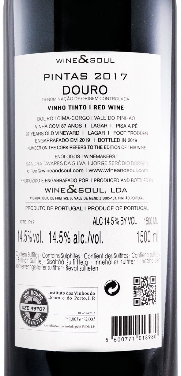 2017 Pintas tinto 1,5L
